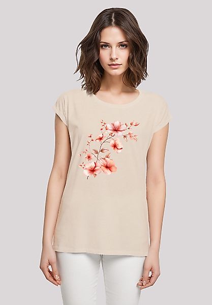 F4NT4STIC T-Shirt Rosa Blumenzweig 3D Premium günstig online kaufen