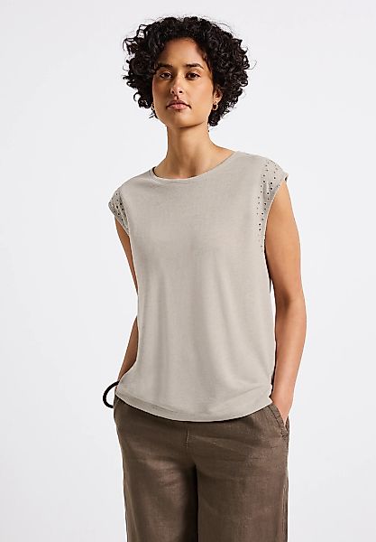 STREET ONE T-Shirt in Melange Optik günstig online kaufen