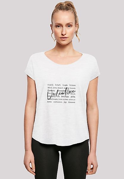 F4NT4STIC T-Shirt "Valentine Herz Hugs Kisses Love Flowers Joy" Premium Qua günstig online kaufen