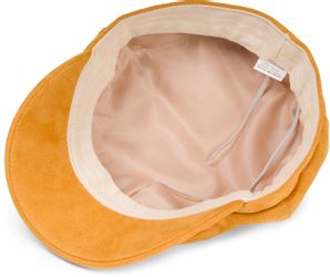 styleBREAKER Ballonmütze Ballonmütze Einfarbig Veloursleder Optik günstig online kaufen