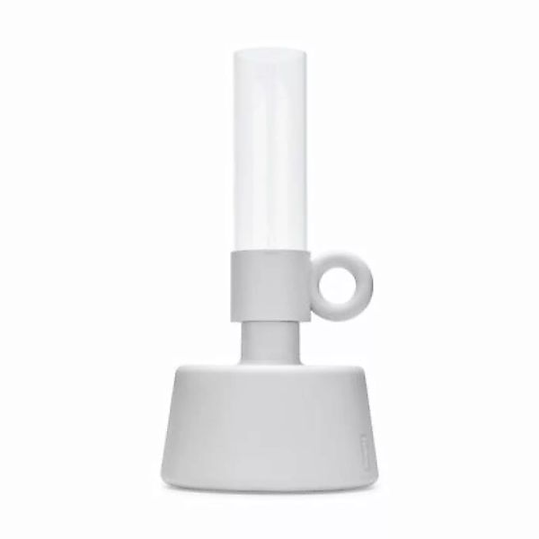 Outdoor-Öllampe Flamtastique plastikmaterial weiß / Außen - Ø 58 x H 115 cm günstig online kaufen