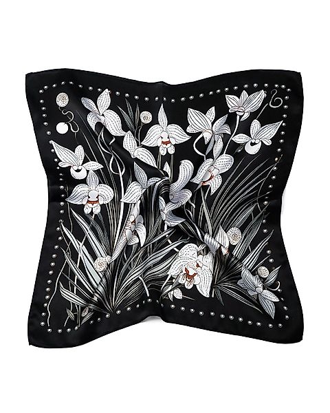MayTree Seidentuch quadratisch,Orchideen 53x53 cm, Nickituch, günstig online kaufen