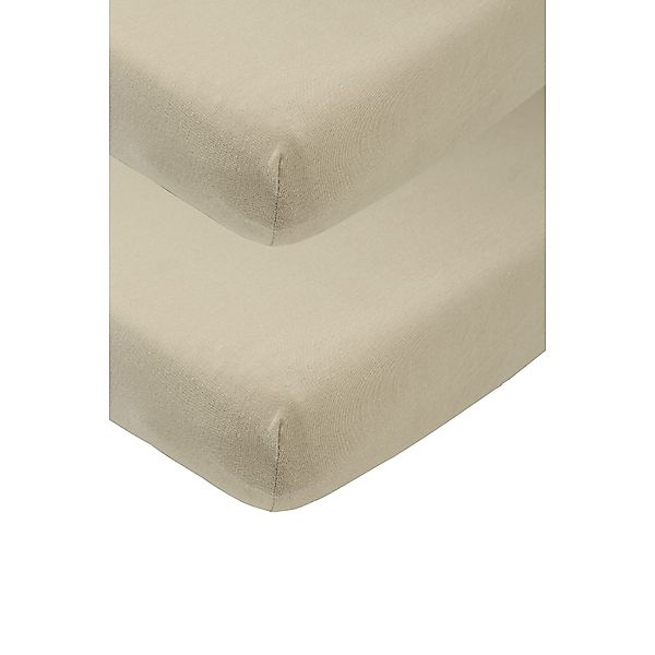 Meyco Baby Spannbettlaken Taupe, Jersey, Gummizug: günstig online kaufen