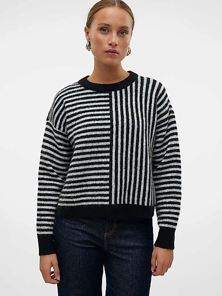 Vero Moda Strickpullover "VMURANUS LS ONECK CROPPED PULLOVER GA BF" günstig online kaufen