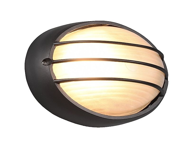 TRIO Leuchten Außen-Wandleuchte, ohne Leuchtmittel, Gitterlampe oval, Fassa günstig online kaufen