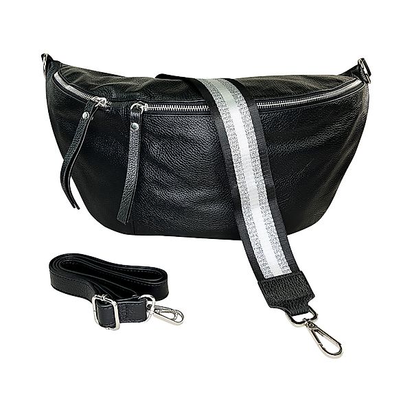 lePelou Bauchtasche CLARA SCHWARZ MIT WECHSELGURT, günstig online kaufen