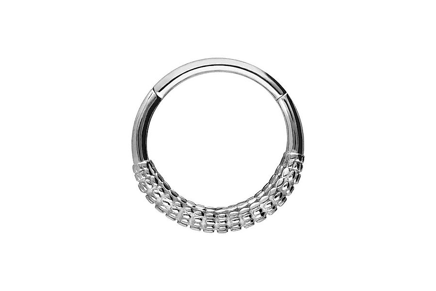 PIERCINGLINE Nasenpiercing Chirurgenstahl Segmentring Clicker KOLBEN-DESIGN günstig online kaufen