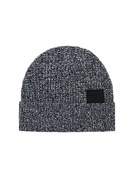 TOM TAILOR Denim Beanie, mit Strick-Struktur und Logo-Badge günstig online kaufen