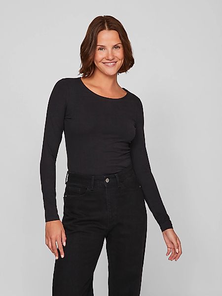 Vila Langarmshirt VINORA L/S O-NECK TOP günstig online kaufen