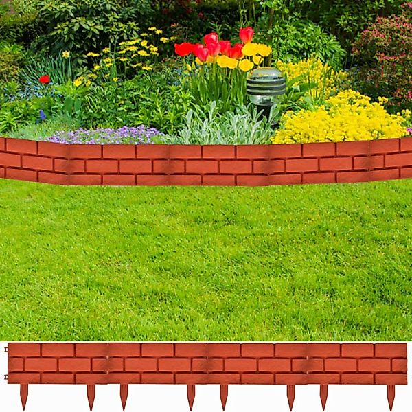 11 X Palisade Gartenzaun Beeteinfassung Beetumrandung günstig online kaufen