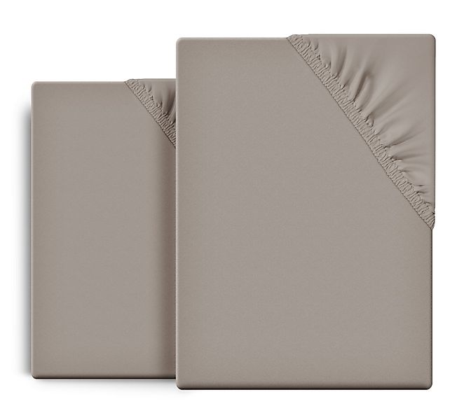 Beautex Spannbettlaken 2er Set Spannbetttuch Bettlaken Premium Baumwolle Je günstig online kaufen