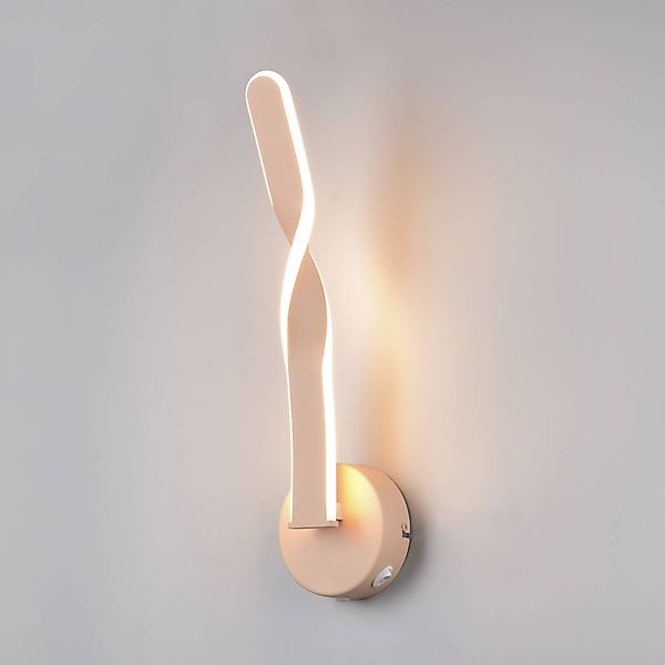 LED-Wandleuchte Ginko, sand, Metall, Höhe 45,5 cm günstig online kaufen
