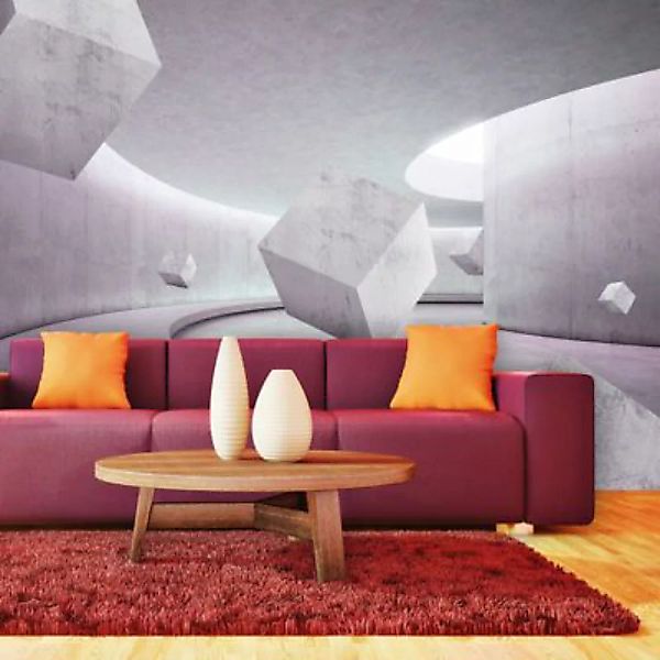 artgeist Fototapete Flying Cubes mehrfarbig Gr. 400 x 280 günstig online kaufen