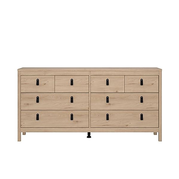 ebuy24 Madrid Kommode 8 Schubladen Eichen-Dekor günstig online kaufen