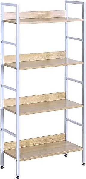 Woltu Standregal, 1-tlg., Hochregal Küchenregal aus Holz und Stahl günstig online kaufen
