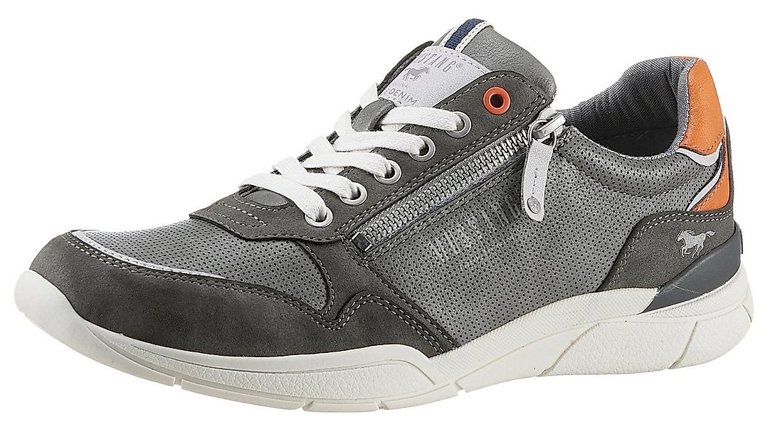 Mustang Shoes Sneaker mit seitlichem Reißverschluss, Freizeitschuh, Halbsch günstig online kaufen