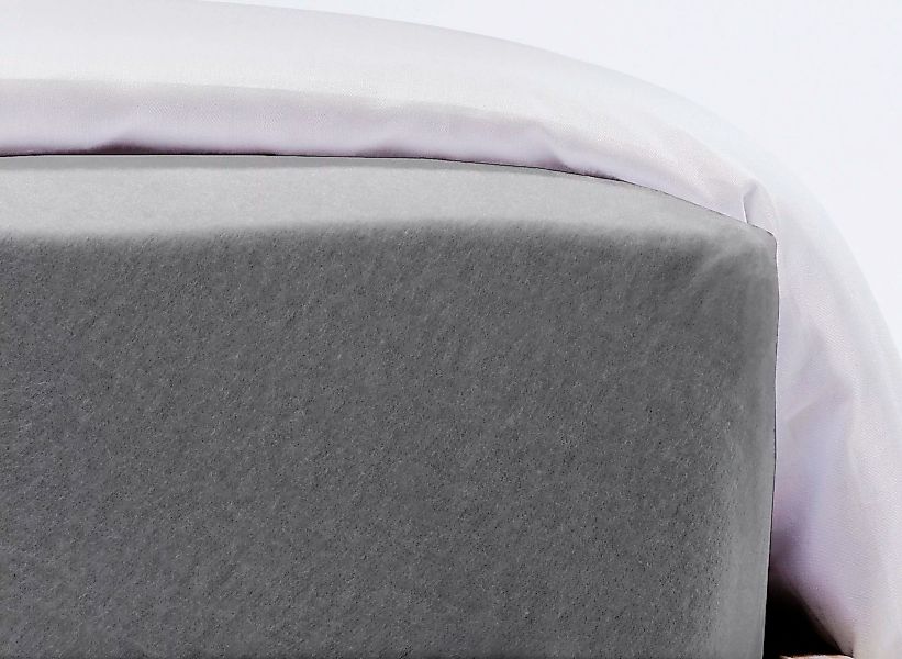 fleuresse Spannbettlaken Flauschjersey, Jersey, Gummizug: rundum, günstig online kaufen