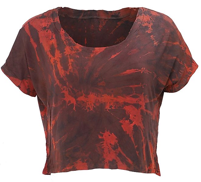 Guru-Shop T-Shirt Batik Hippie T-Shirt, Unikat Kurztop, Yogatop -.. Festiva günstig online kaufen