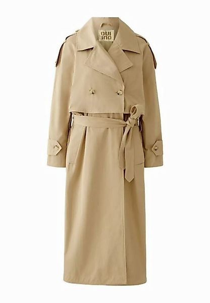 Oui Trenchcoat baumwoll-twill Baumwoll-Twill günstig online kaufen