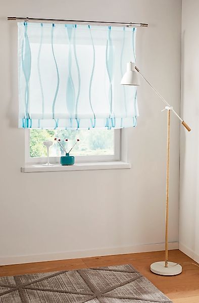 OTTO home Raffrollo "Dimona" mit Klettschiene Transparent, Voile, Polyester günstig online kaufen