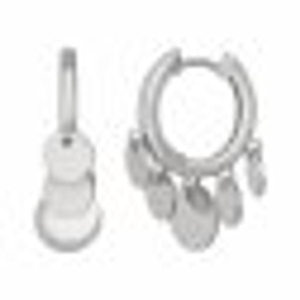 Creolen Boho dangling hoops 925 Sterling Silber rhodiniert günstig online kaufen