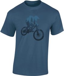 Baddery Print-Shirt Fahrrad T-Shirt: "Forest Ride" günstig online kaufen