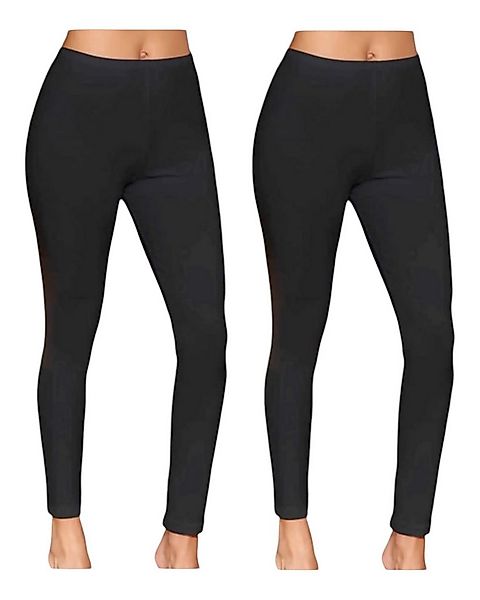 DDOnlineShop Leggings Damen Hosen unterhosen aus Baumwolle A2135 (Spar-Set, günstig online kaufen