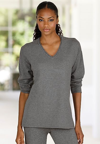 LASCANA Strickpullover lässiger Loungepullover mit seitlichen günstig online kaufen