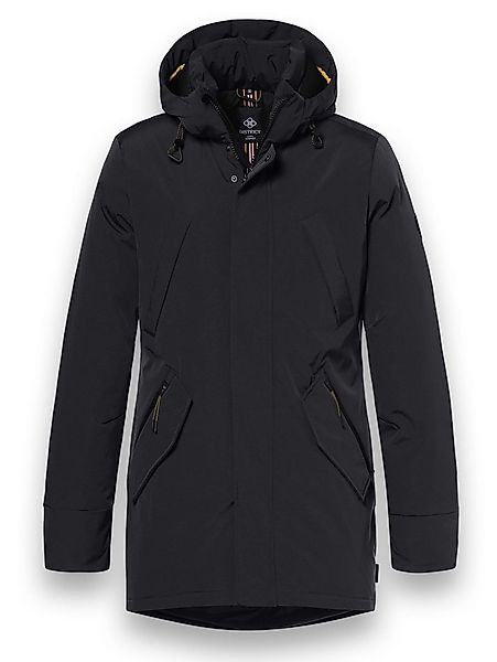 District Winterjacke Winter mit Kapuze (Parka, winddicht, warm) schwarz Her günstig online kaufen