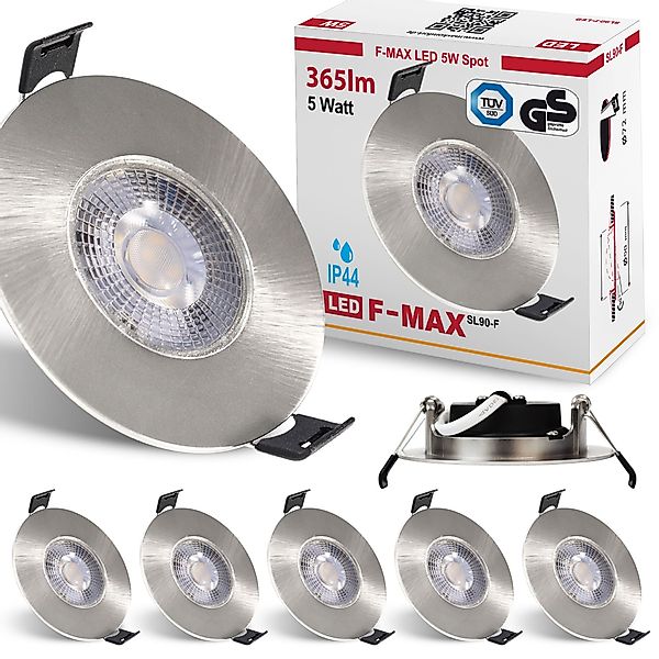 Maxkomfort LED Einbaustrahler F-Max IP44, LED günstig online kaufen