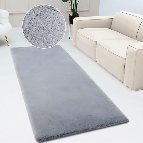 my home Fellteppich Rabbit, Kunstfell, Kaninchenfell-Haptik, Microfaser, re günstig online kaufen