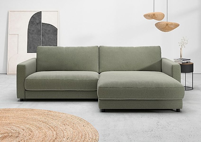 Home affaire Ecksofa »Ecksofa Jiro, L-Form, große Sitztiefe, Breite 265 cm« günstig online kaufen