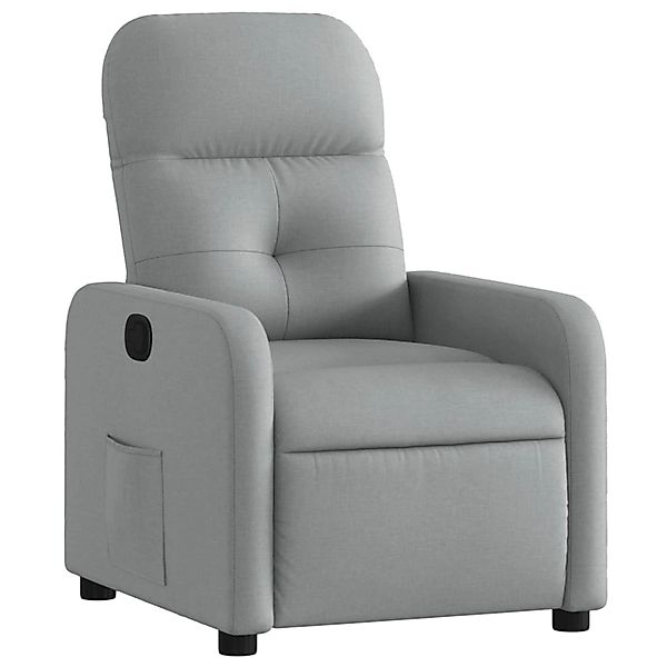 vidaXL Sessel Relaxsessel Hellgrau Stoff (1-St) günstig online kaufen