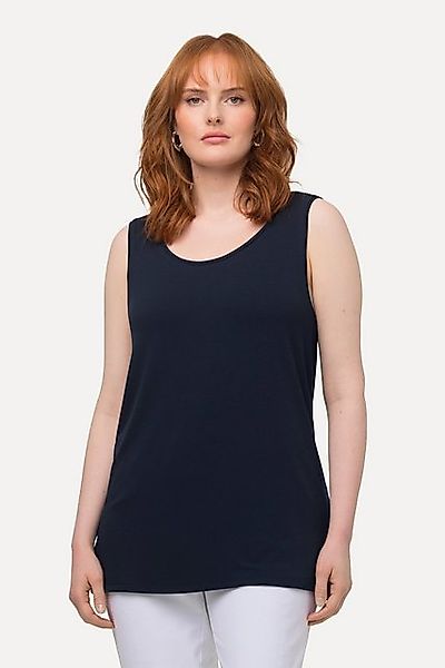 Ulla Popken Longtop Top Rundhals Classic Stretch breite Träger günstig online kaufen