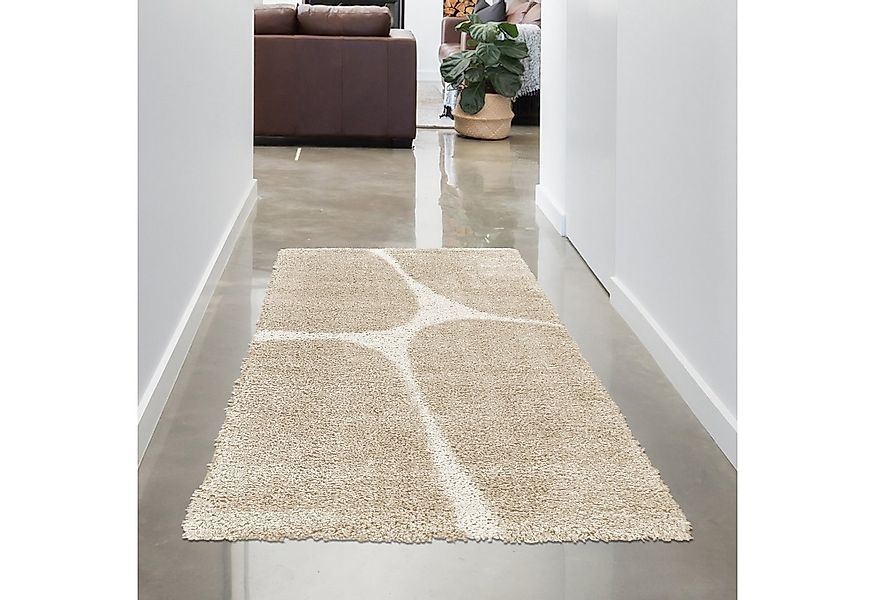 Carpetia Teppich Moderner Hochflor Teppich weiche Oberfläche stilvoll in Cr günstig online kaufen