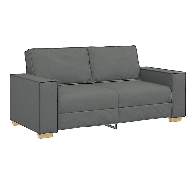 vidaXL Sofa 2-Sitzer Sofa Dunkelgrau 140 cm Stoff günstig online kaufen