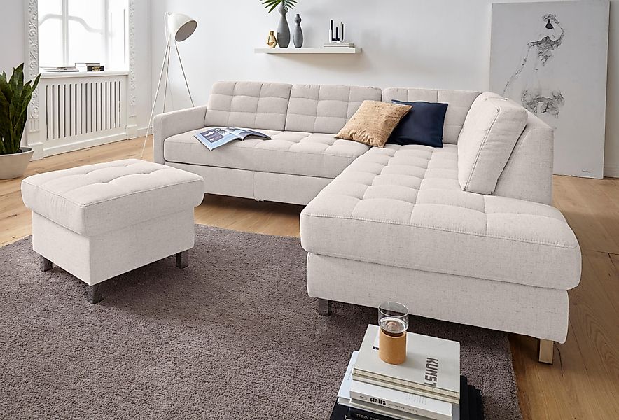 sit&more Ecksofa "Pandora L-Form" wahlweise mit Bettfunktion und Bettkasten günstig online kaufen