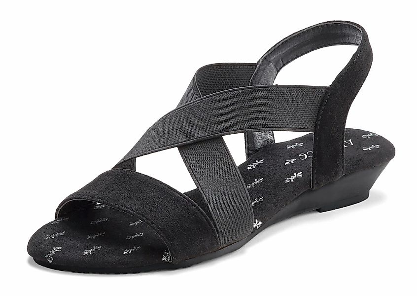 Vivance Sandalette "Sommerschuh", Sandale, Sommerschuh mit elastischen Riem günstig online kaufen