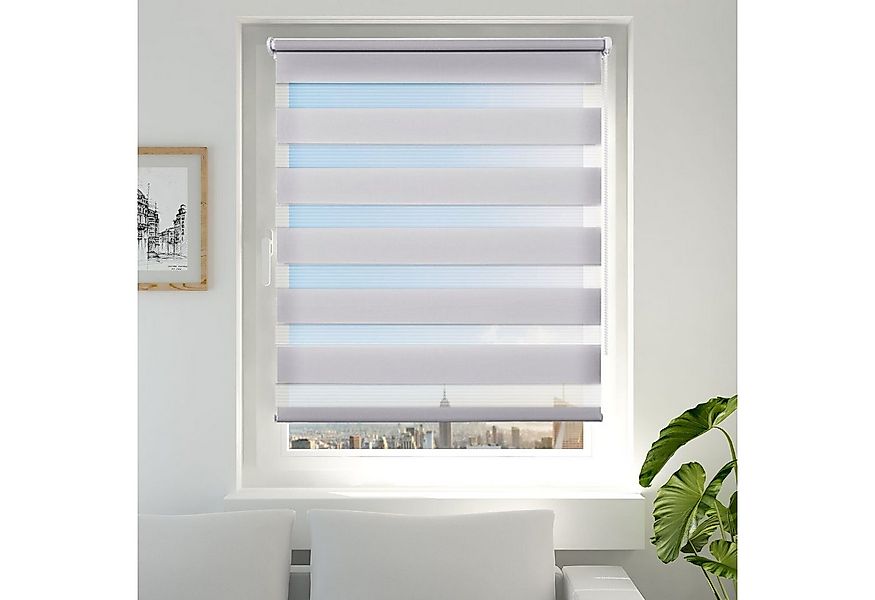 Doppelrollo ohne Bohren 130cm/150cm/230cm, OUBO, freihängend, verspannt, Kl günstig online kaufen