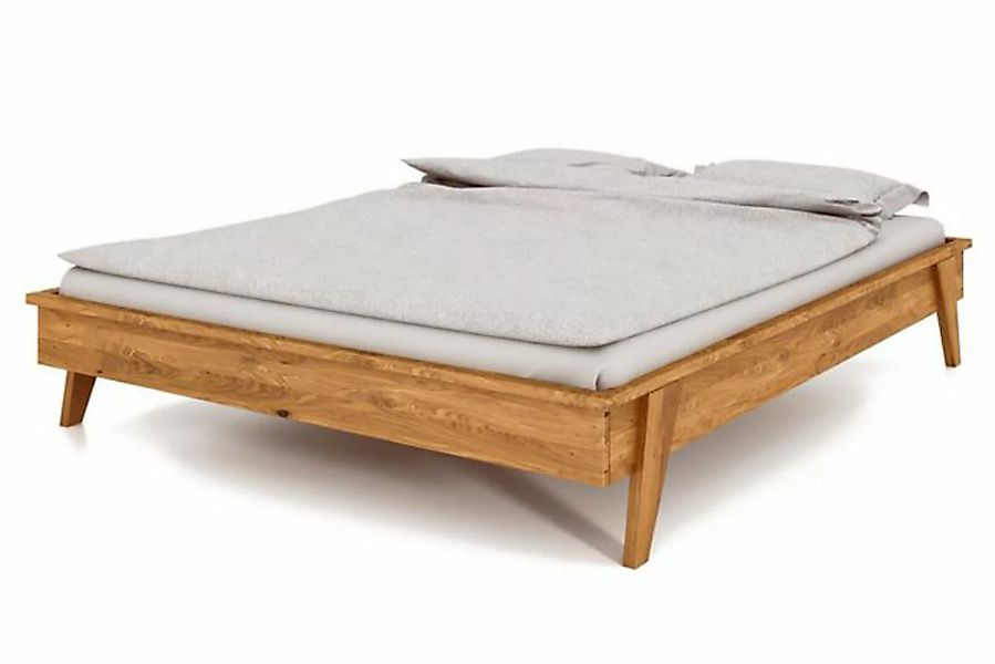 byoak Bett RETRO 160 x 210 aus Massivholz, ohne Kopfteil, Naturgeölt günstig online kaufen