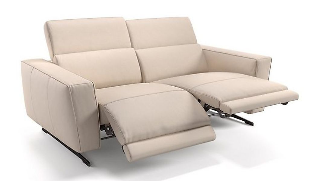 Sofanella 2-Sitzer Leder ALESSO, Relaxsofa, Designsofa, Designer Couch, Ita günstig online kaufen