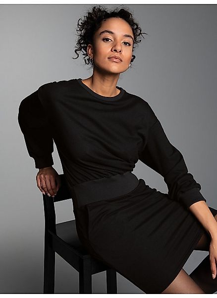 Trigema Jerseykleid TRIGEMA Sweatkleid mit modischem Elastikbund (1-tlg) günstig online kaufen