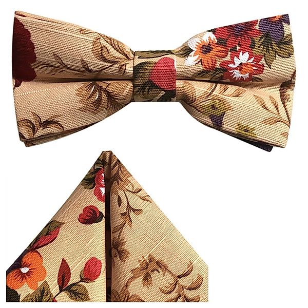GASSANI Fliege Leinen-Fliege Herren-Schleife Retro Vintage günstig online kaufen