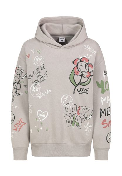SUBLEVEL Kapuzenpullover Damen Hoodie mit Alloverprint günstig online kaufen