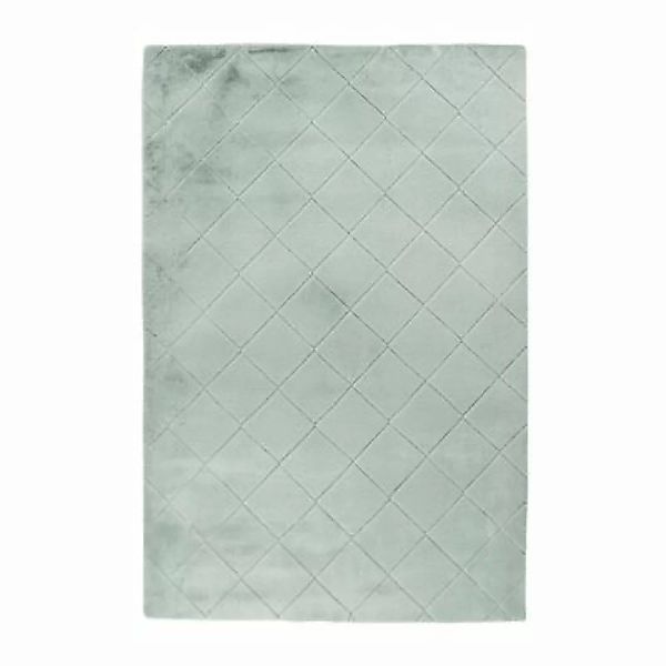 carpet city® Hochflor-Teppich Einfarbig Jade - Samtweiches Polyester - Wohn günstig online kaufen