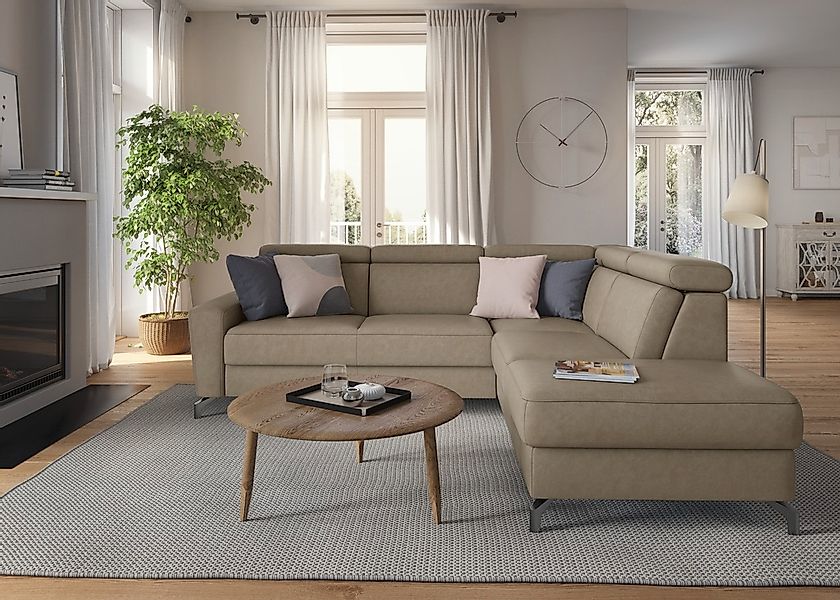 sit&more Ecksofa »Scarlett L-Form«, inklusive Kopfteilverstellung, wahlweis günstig online kaufen