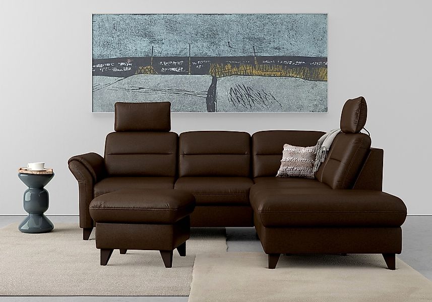 sit&more Ecksofa "Mellum L-Form", Federkern, wahlweise mit Bettfunktion, St günstig online kaufen