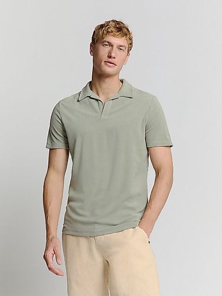 NO EXCESS T-Shirt No Excess Poloshirt aus Frottee-Strick günstig online kaufen