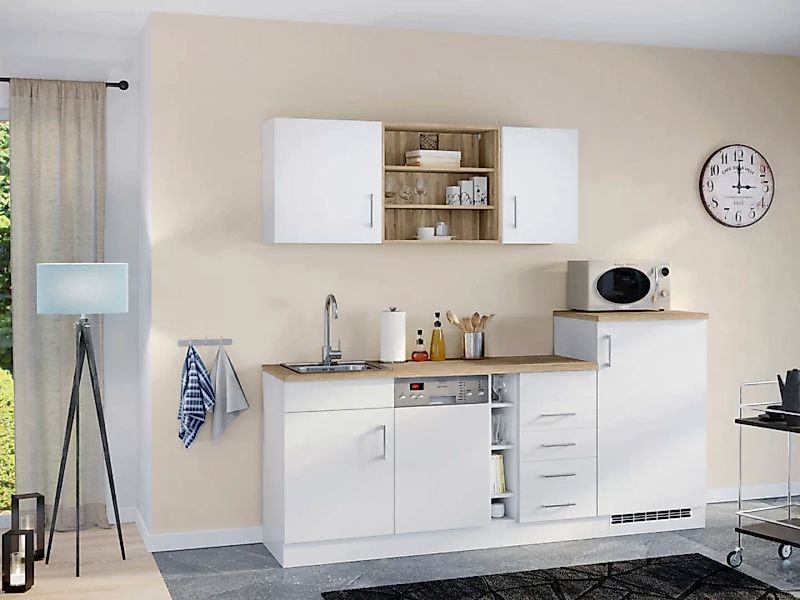 KOCHSTATION Küche »KS-Mali«, Breite 210 cm, mit E-Geräten günstig online kaufen