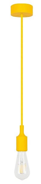 Pendelleuchte E27 Gelb Silikon 150 cm Roxy günstig online kaufen